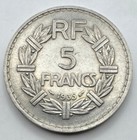 1935 France 5 Francs - French Five Franc Coin - World Coin - Free Shipping