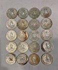 Lot Of 20 90  Silver 1960 s Circulated Washington Quarters