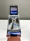 Motorola Razr V3 Blue Gsm Flip Phone     Classic Iconic Cell Phone     Vintage