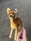 Vntg Steiff Deer Fawn Us Zone Germany Flag -button Id 1953 Velvet 5    German Toy