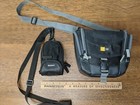 Vtg Camera Bag Carrying Case Lot Of 2 Sony   Case Logic Shoulder Strap Film Hold