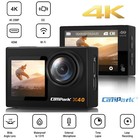 Campark Action Camera 4k Uhd Touch Screen Wifi Dual Screen 20mp Eis Sport Camera