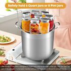 21 5 Qt Water Bath Canner With   Jar Rack Stainless Steel Canning Supplies Kit