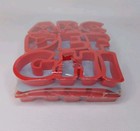 Jello Jigglers Alphabet Letters Mold Letter Cutters Red Plastic 1991