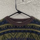 Vintage Sears Sweater Men Medium Mens Store Abstract Geometric Grandpa 90s