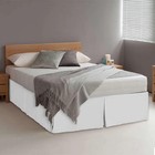 Queen Bed Skirt With Split Corners  16 Inch Drop Pleated Dust Ruffle  Tailore   