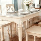 Clear Plastic Tablecloth Protector 55 x70  Waterproof Vinyl Table Cover Dining