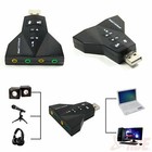 External Virtual 7 1 Channel Usb 2 0 3d Audio Sound Card Laptop Pc Mic Adapter