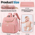 4 In 1 Convertible Diaper Bag Backpack waterproof Baby Diaper Bag With Changing 