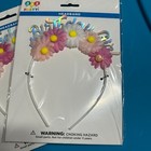 321 Party Flower Birthday Girl Headband 3-pack