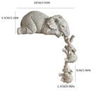 3pcs Elephant Sitter Figurines Resin Elephant Statue Home Decoration Small