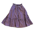 Vintage 70s Gunne Sax Floral Prairie Skirt Calico Purple Jessicas Gunnies Small