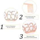 65th Birthday Gifts For Women 65th Rose Gold Birthday Crown And Sash Kit