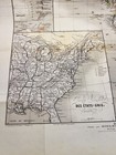 Antique Map Of America  Brazil  1859  Original Antilles  Canada  Rare