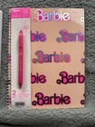 Barbie X Yoobi 1 Subject Spiral Notebook With Pen Pink Holographic Cover 2pc