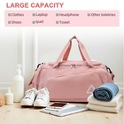 Outdoor Travel Bag Women Gym Handbag Yoga Bag W independent Shoe Storage Pocket