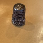 Thimble Sterling Silver Gorgeous Ornate Collector Floral Raised Vintage Gift