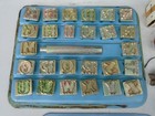 Huge Lot Of Vintage Tandy Craftool Leather Work Tools Stamps Punches Etc 