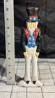Vintage Cast Iron Uncle Sam Doorstop Patriotic Americana Figurine 10 5in