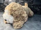 Fao Schwarz Plush Puppy Dog 15  Brown White Cozy Stuffed Animal