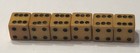 Three Pair Butterscotch Bakelite 1 2    Vintage Dice  tested 