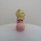Vintage Celluloid Figural Pig In Pink Shoe Sewing Tape Measure