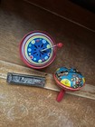 Lot Of Vintage   Vintage Reproduction Metal Noisemakers   Marine Band Harmonica