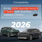 Promrmr Tpe Floor Mats Set For Hyundai Ioniq 9 7-seats 2026  All-weather Wate   