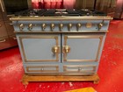 43    La Cornue Cornufe Dual Fuel Range C1ln Provence Blue With S s Trim  used 