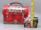 Set Of 2 Coca-cola Tin Lunch Boxes Retro Carry Ornament