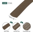 1 2 Inch Double Fold Bias Tape Continuous Bulk Bias Tape Brown 10 Yards