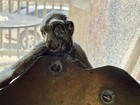 Antique Brass Sculptural Monkey Holding A Bowl Vide-poche Trinket Bowl