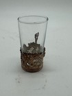 Antique Likely Silver Liquor Cordial Glass Cup Holder With Mark