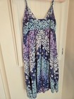 Women s Xs American Eagle Vintage Y2k Floral Babydoll Dress Mid Length