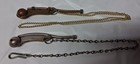 Lot Of Two Vintage Copper   Brass Boatswain Bosun Whistle Nautical Ship Maritime