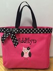 Personalized Baby Diaper Bag Tote Monogrammed Cute Owl Girl 