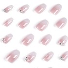 24pcs False Fake French Coffin Nail Full Cover Glue Press On False Nails Arts