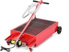 20 Gallon Electric Oil Drain Pan With 110v Pump Hose Low Profile Oil Drain Cart