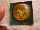 Vintage 1920s Miniature Cracker Jack Dexterity Puzzle Face With Moving Eyes