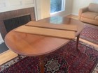 Solid Cherry Dining Room Table And Chairs  Seats 6-8  Includes 2 Leaves And Pads