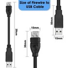 Firewire Ieee 1394 6 Pin Female To Usb A Male Adapter Cable  6 Usb 6 Pin