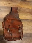 Vintage Leather Saddle Bags  Antique Horse Western Gear Satchel
