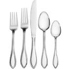 Pfaltzgraff American Bead Stainless Steel 61pc  Flatware Set  service For Eight 