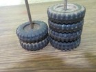 Vintage Tonka Ford Truck 6 Solid Rubber Tires 2 Axles For Parts
