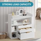 Linor Baby Changing Table Dresser With 3 Drawers And 3 Storage Shelves