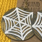 Spider Web Earrings New - Large   Round