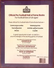 Vintage Official Pro Football Hall Of Fame Fun   Fact Sticker Book Unused  B1494