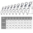 Lot New Fishing Swivels Snap Clips Ball Bearing Swivel Saltwater Stainless Steel