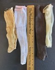 Vintage 4 Pairs Doll Stockings Various Sizes For Antique Bisque Dolls Lot 2207
