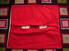 Nos Vtg Multicolor Ukrainian Folk Art 100  Linen Mbroidered Pillowcase 19   x16 5 